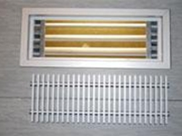 Ventilationsgolvgaller med luftstyrning/spjäll